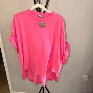 NWT - BB Women's Pink Studded Tunic Top